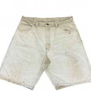 Vintage beige  canvas wrangler denim shorts